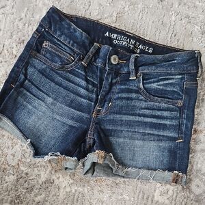 American Eagle Outfitters Dark Blue Jean Shorts